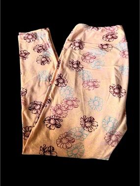 🆕LULAROE: Popping Daisies Leggings- Size TC 12/18